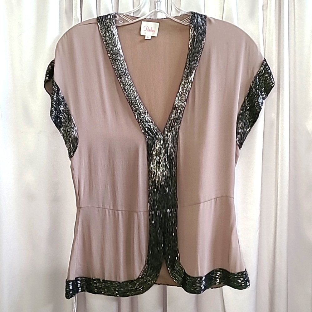 Parker 100% Silk Top Cover Jacket Bolero size XS